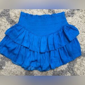 Mustard Seed Vibrant Blue Mini Skirt